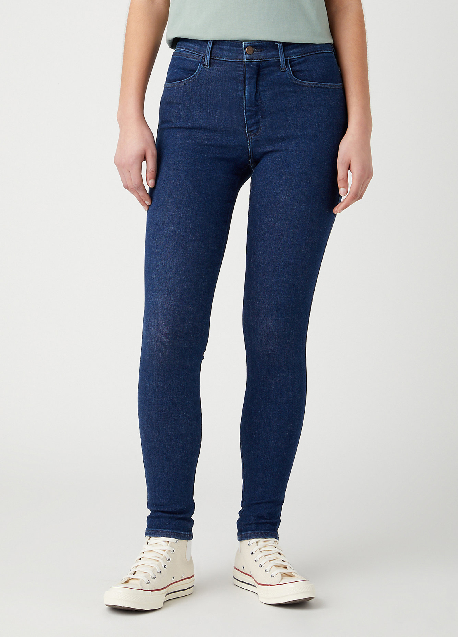 Damskie Spodnie Dzinsowe Wrangler High Skinny Unbreakable - W27HME403