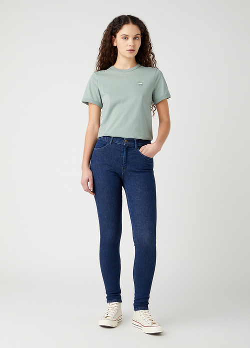 Damskie Spodnie Dzinsowe Wrangler High Skinny Unbreakable - W27HME403