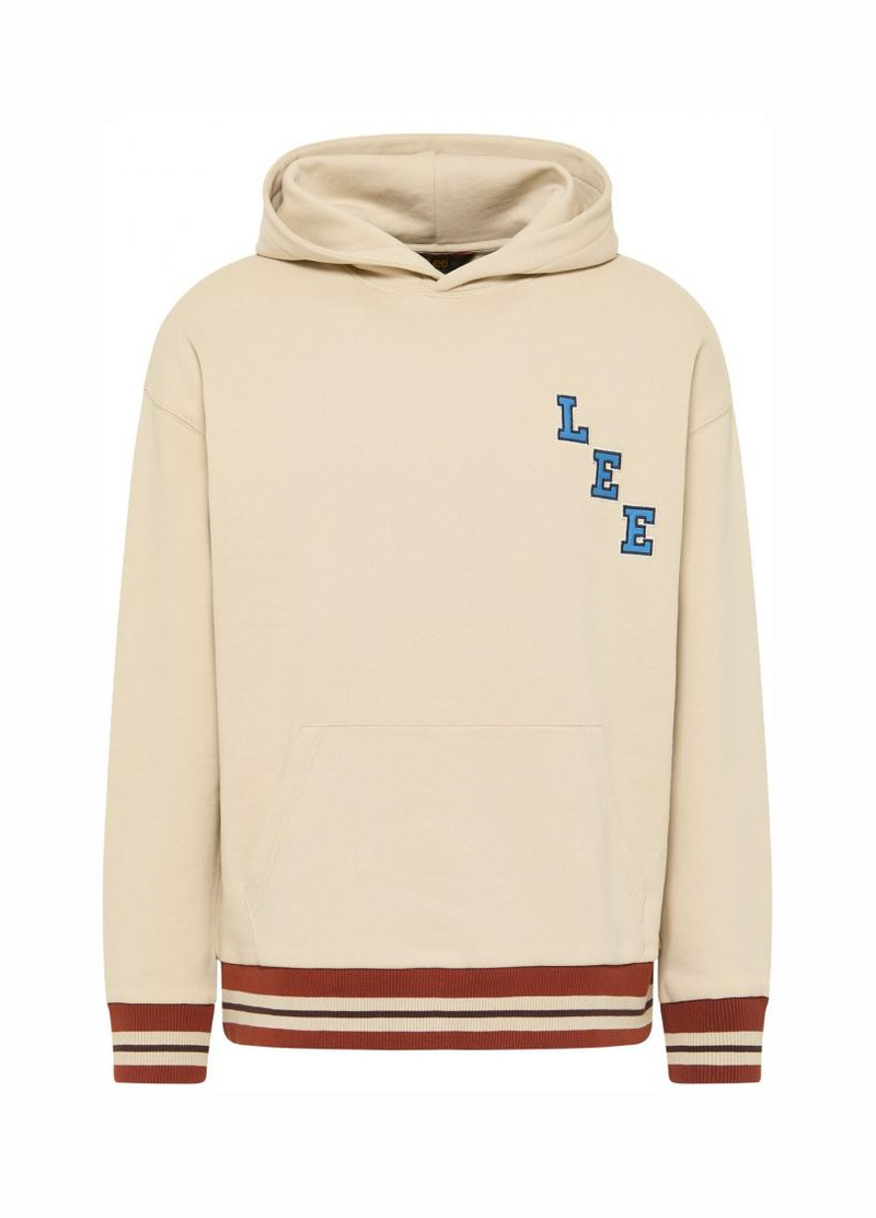 Meska Bluza Lee Seasonal Hoodie Greige - LM07RHA73