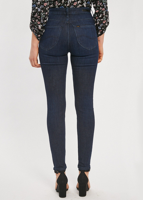 Damskie Spodnie Dinsowe Lee Scarlett High Dark Salida - L626SLKC