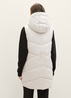 Damski Bezrekawnik Tom Tailor Long Vest With A Hood Clouds Grey - 1037562-16339