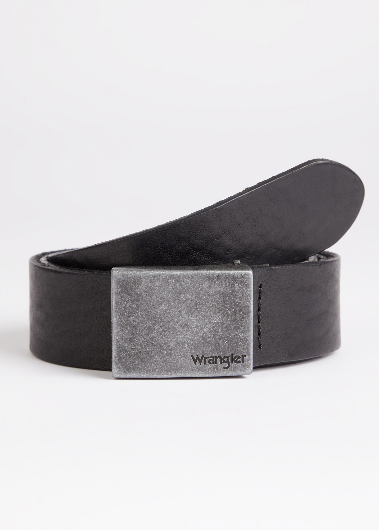 Wrangler® Plate Buckle Belt - Black Größe 105