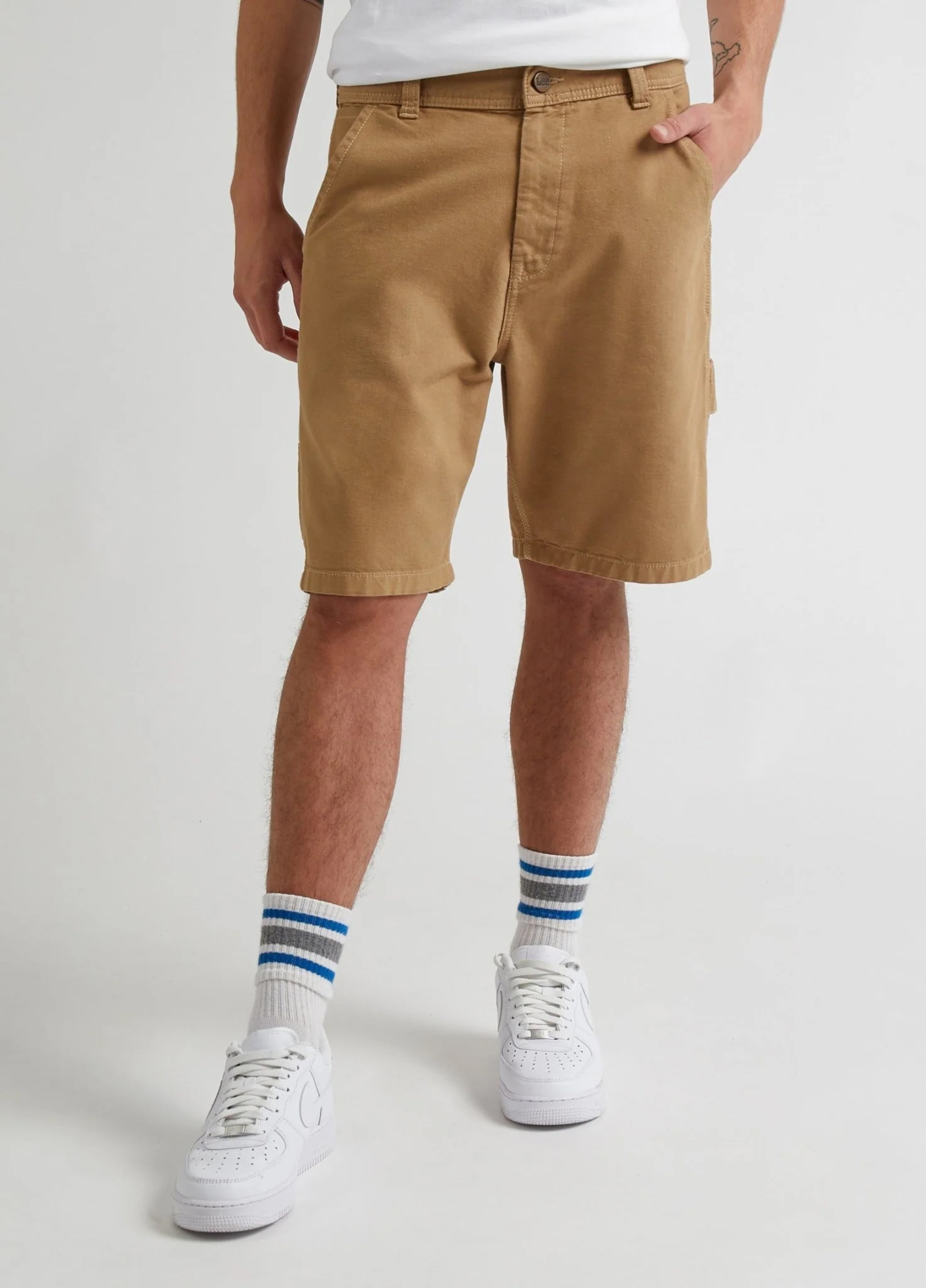 Meskie Szorty Materialowe Lee Carpenter Short Clay - L73XJC60