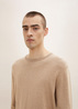 Meski Sweter Tom Tailor Simple Knitted Jumper Hazel Brown Melange - 1012819-31089