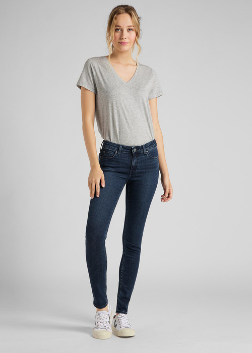 Damskie Spodnie Dzinsowe Lee Scarlett Clean Aurora - L506BWRF