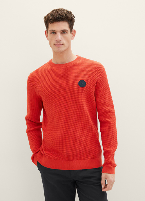 Tom Tailor Pullover - Molten Lava Red 1039715-11311