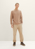Tom Tailor Knitted Sweater With Texture Hazel Brown Melange - 1038612-31089