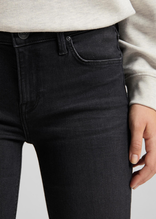 Damskie Spodnie Dinsowe Lee Scarlett Raven Black - L526YGBO