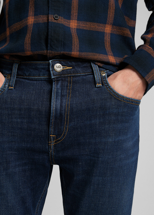 Meskie Spodnie Dzinsowe Lee Malone Dark Martha - L736QDHQ