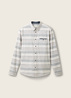 Tom Tailor Patterned Shirt Beige Irregular Cross Stripe - 1037437-32283