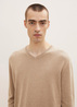 Meski Sweter Tom Tailor Simple Knitted Jumper Hazel Brown Melange - 1012820-31089