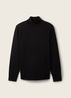 Mski Sweter Tom Tailor Basic Knitted Sweater With A Turtleneck Black - 1038202-29999