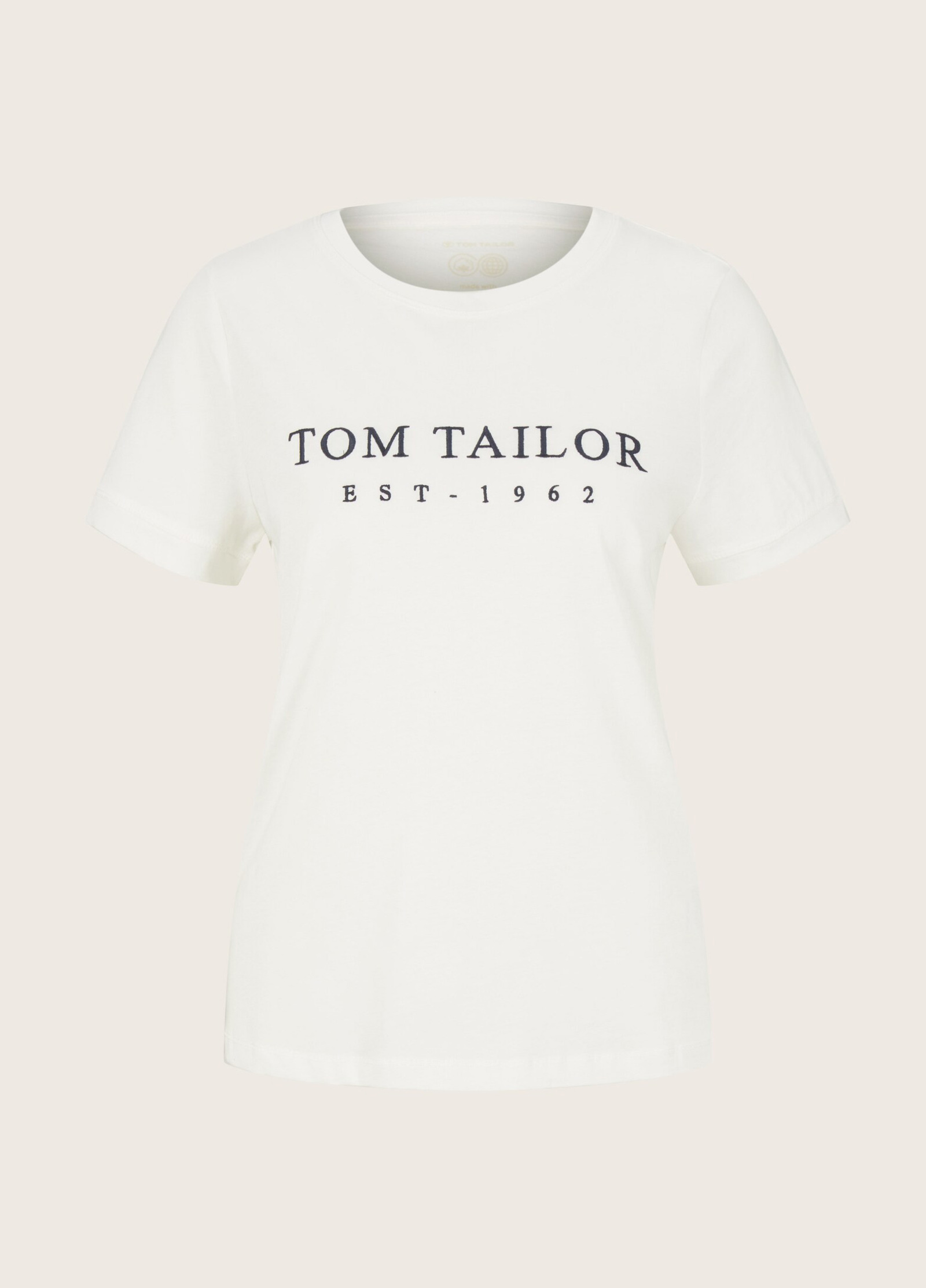 Rozmiar - Print A With T-shirt Tom L Tailor® White Whisper