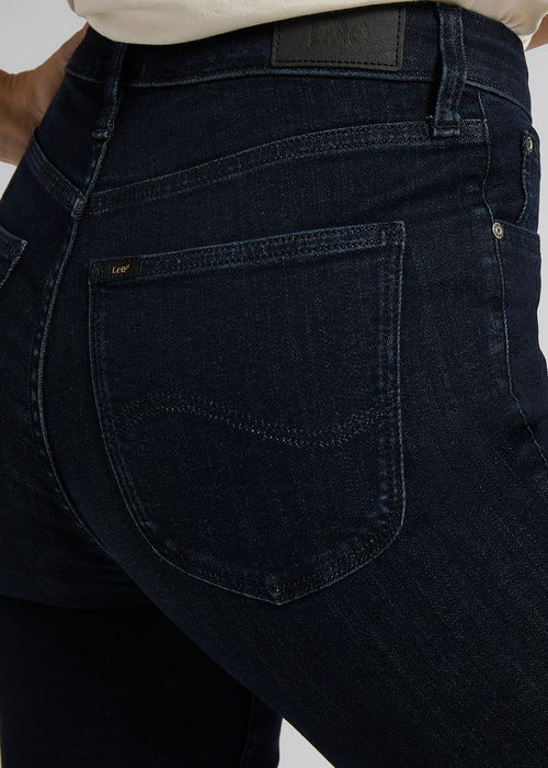 Damskie Spodnie Dzinsowe Lee Ivy Dark Usk - L32EKJZP