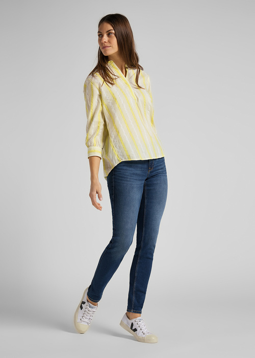 Damskie Spodnie Dzinsowe Lee Scarlett Mid Martha - L526QDTN