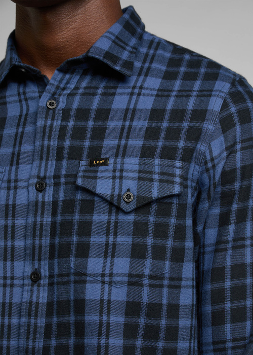 Lee Regular Shirt Black Check - L69HTM01