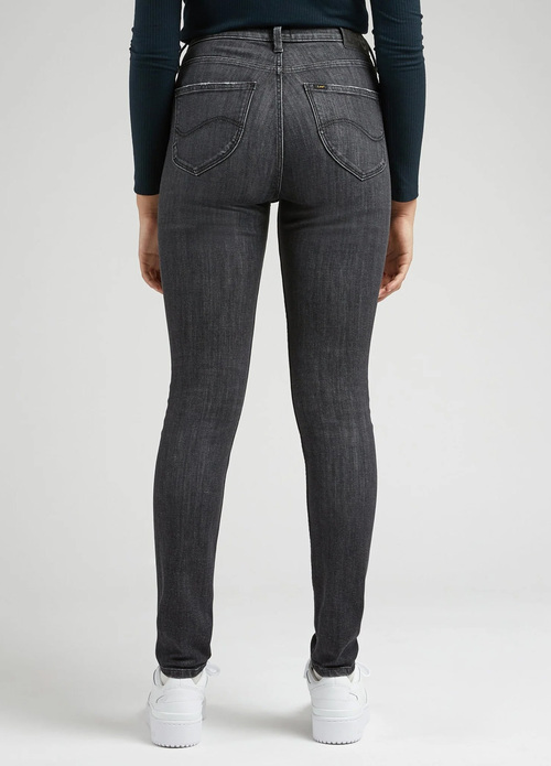 Damskie Spodnie Dzinsowe Lee Scarlett High Middle Of The Night - L626GSB42