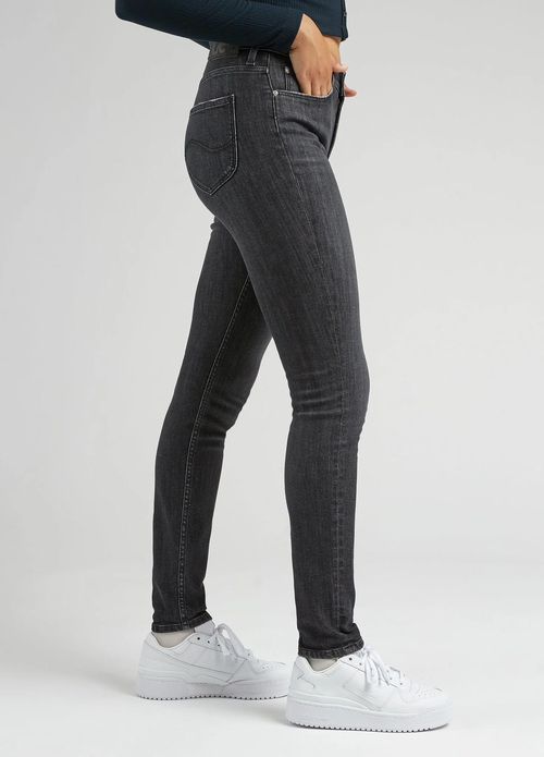 Damskie Spodnie Dzinsowe Lee Scarlett High Middle Of The Night - L626GSB42