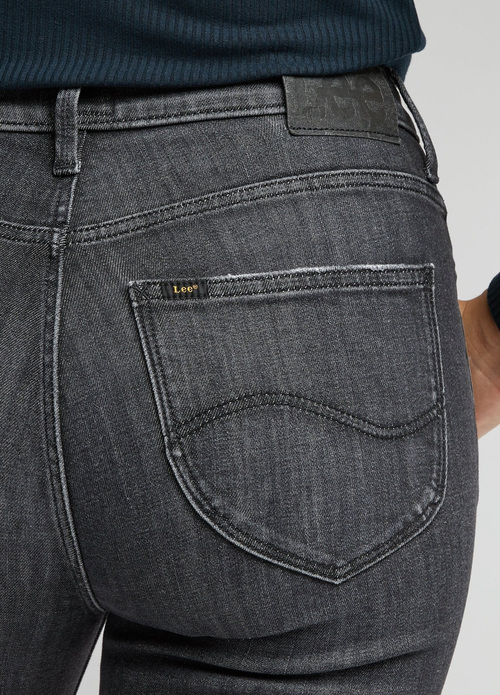 Damskie Spodnie Dzinsowe Lee Scarlett High Middle Of The Night - L626GSB42