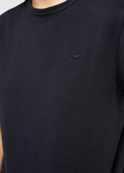 Damski T Shirt Mustang Jeans Ada Black - 1013929-4142