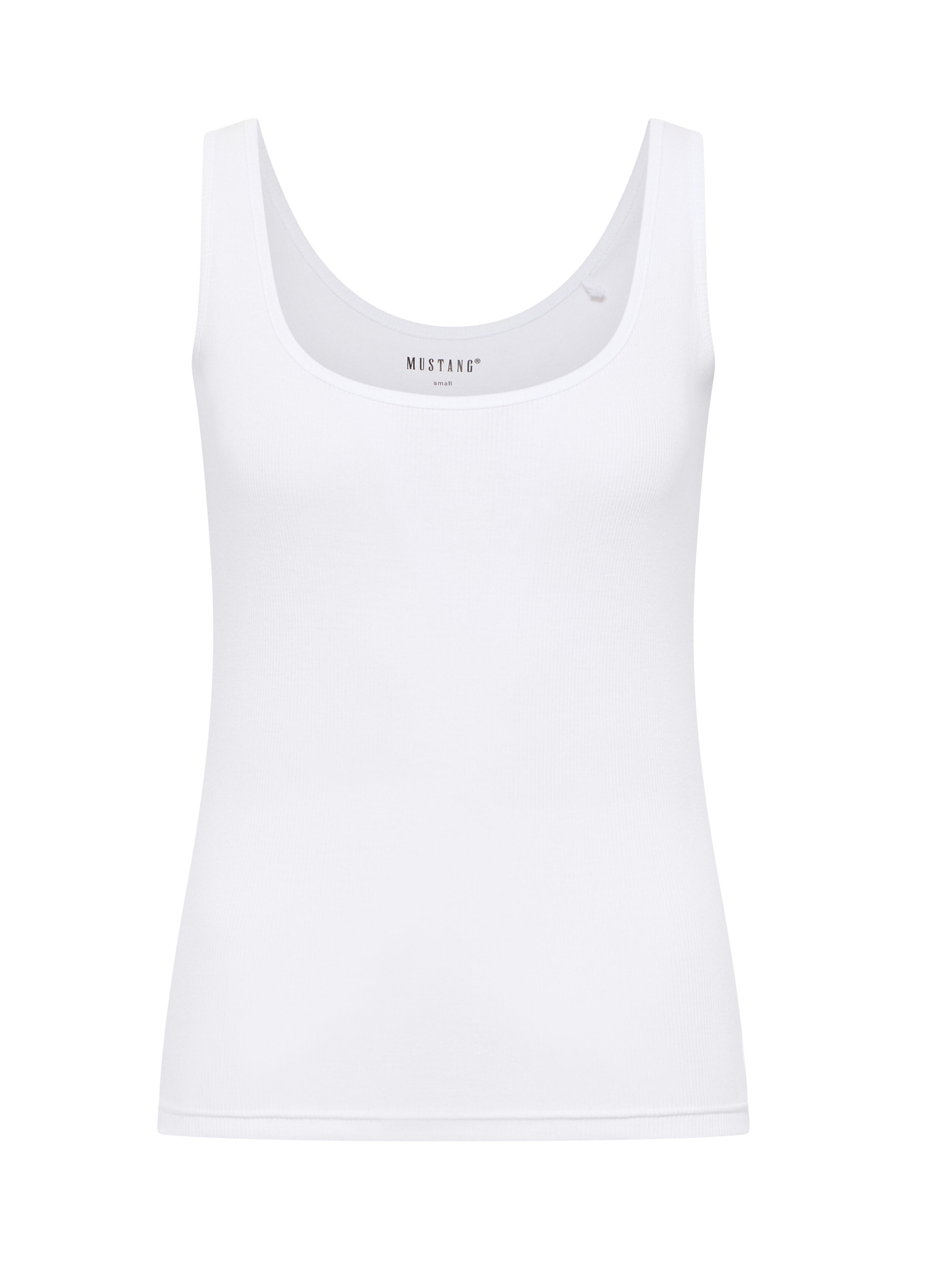 Damski T Shirt Mustang Jeans Lynn General White - 1013930-2045