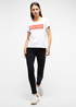 Damski T Shirt Mustang Jeans Alma General White - 1013932-2045