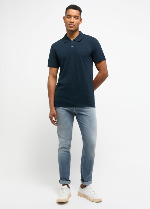 Meska Koszulka Polo Mustang Jeans Palco Carbon - 1014694-4135