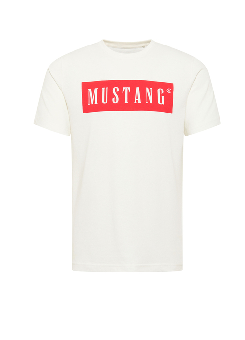 Meski T Shirt Mustang Jeans Austin Cannoli Cream - 1014749-2084