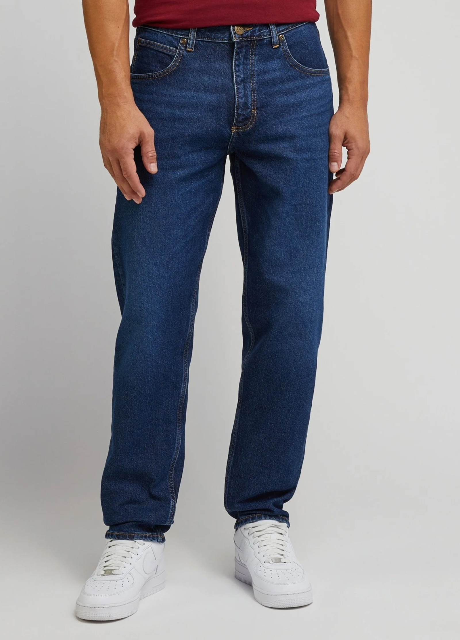 Meskie Spodnie Dzinsowe Lee Oscar Blue Nostalgia - L76FHGD76