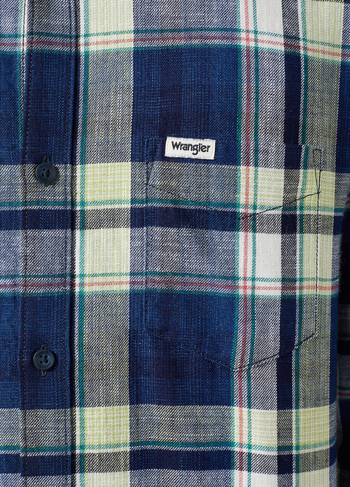 Wrangler® One Pocket Shirt - Yellow Indigo