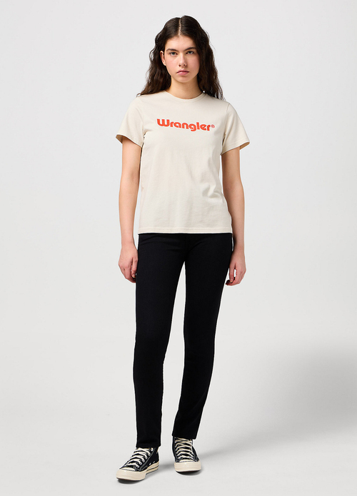 Damskie Spodnie Dzinsowe Wrangler Slim Retro Black - 112352334