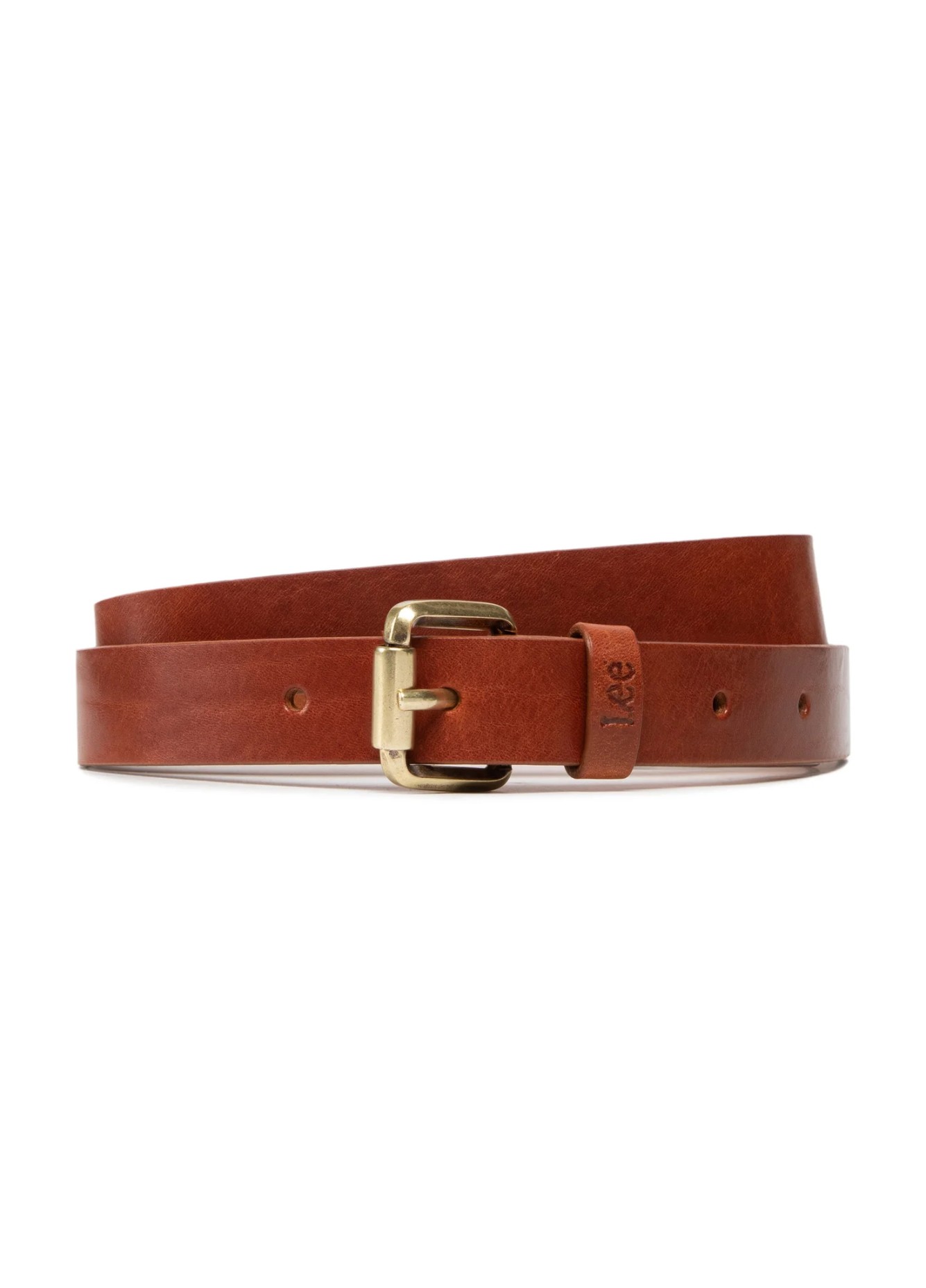 Pasek Damski Lee Long Thin Belt Dark Cognac - LG405080