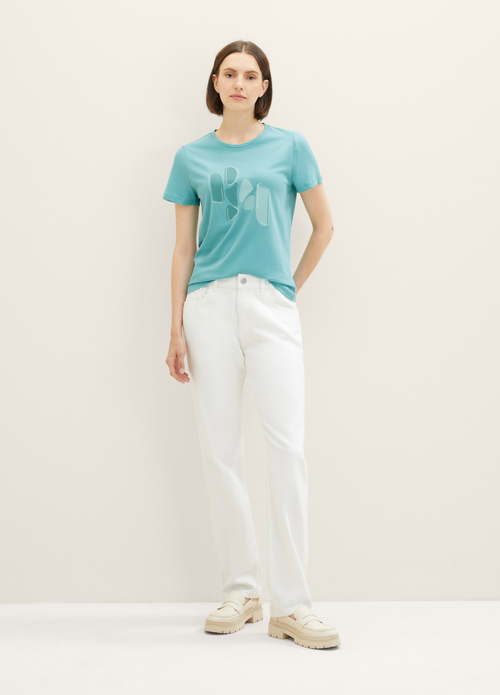 Tom Tailor® T-shirt With A Print - Summer Teal