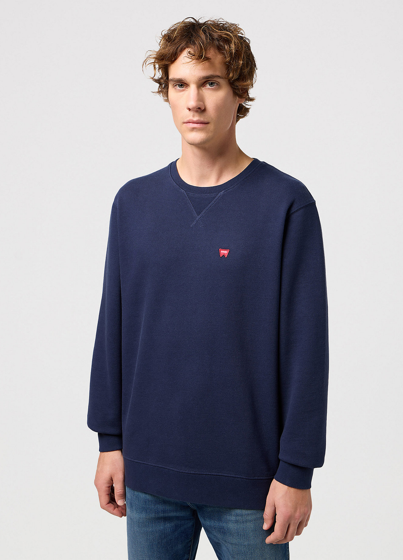 Meska Bluza Wrangler Sign Off Crew Navy - 112350534