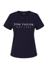 Tom Tailor® T-shirt With A Print - Navy Midnight Blue