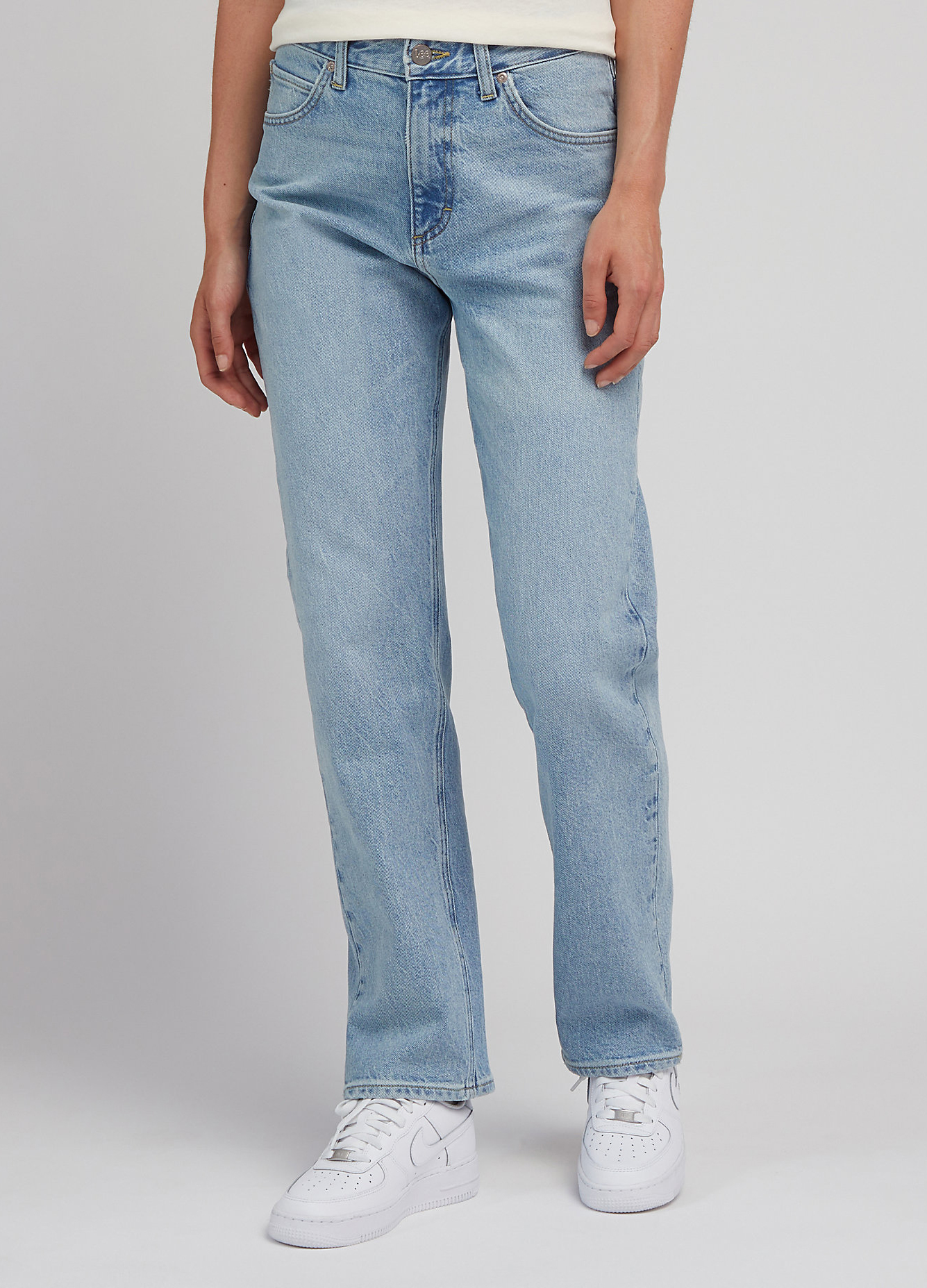 Damskie Spodnie Dzinsowe Lee Rider Light The Way - 112346314