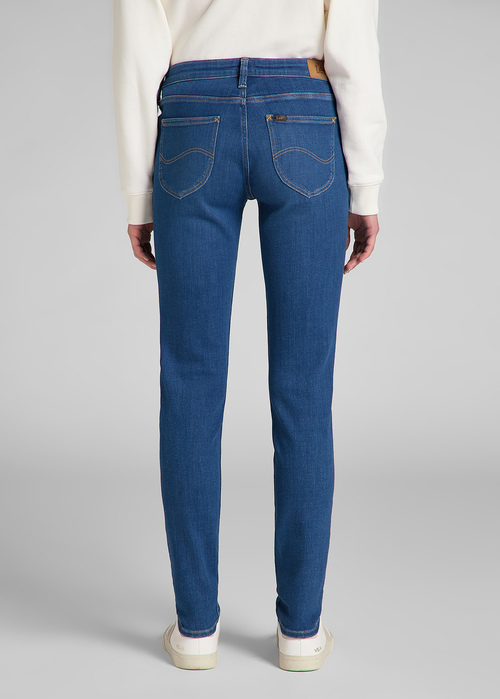 Damskie Spodnie Dzinsowe Lee Scarlett Dark Aya - L526OPSO