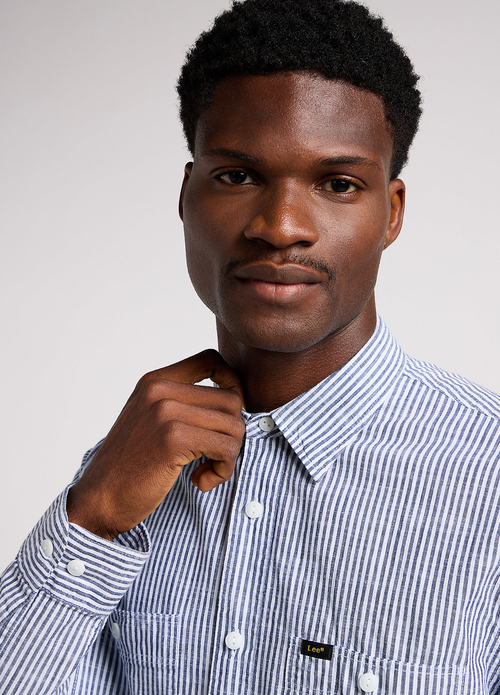 Meska Koszula Materialowe Lee Worker Shirt 20 Hickory - 112349939