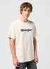 Meski T Shirt Wrangler Logo Tee White - 112350523