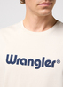 Meski T Shirt Wrangler Logo Tee White - 112350523
