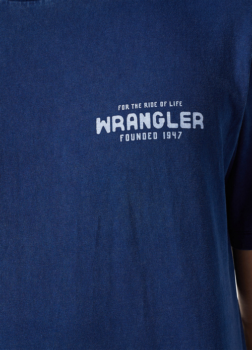 Meski T Shirt Wrangler Graphic Tee Navy - 112350530