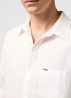 Wrangler Long Sleeve One Pocket Shirt Worn White - 112352281