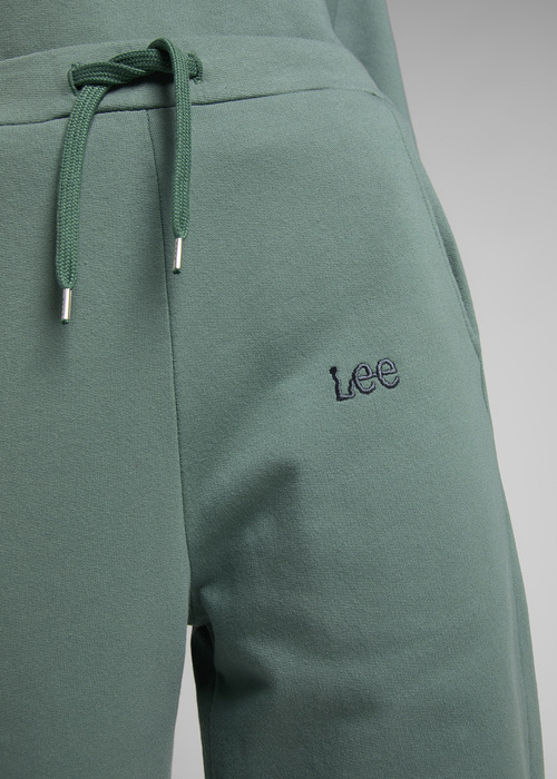 Damskie Spodnie Dresowe Lee Relaxed Sweatpants Steel Green - L32MTXTY