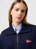 Wrangler® Zip Front Sweatshirt - Navy