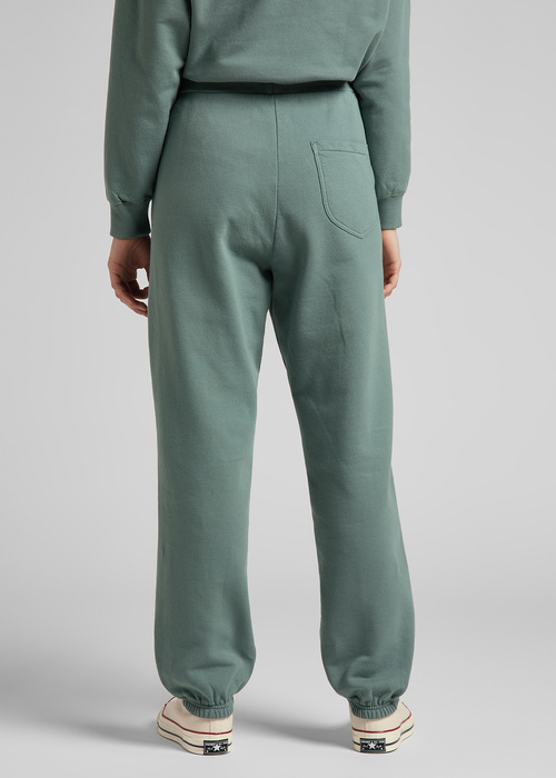 Damskie Spodnie Dresowe Lee Relaxed Sweatpants Steel Green - L32MTXTY