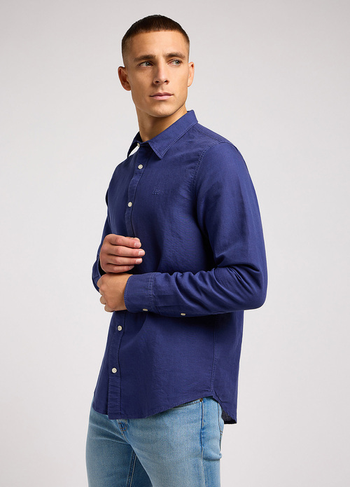 Lee Patch Shirt Medieval Blue - 112349964