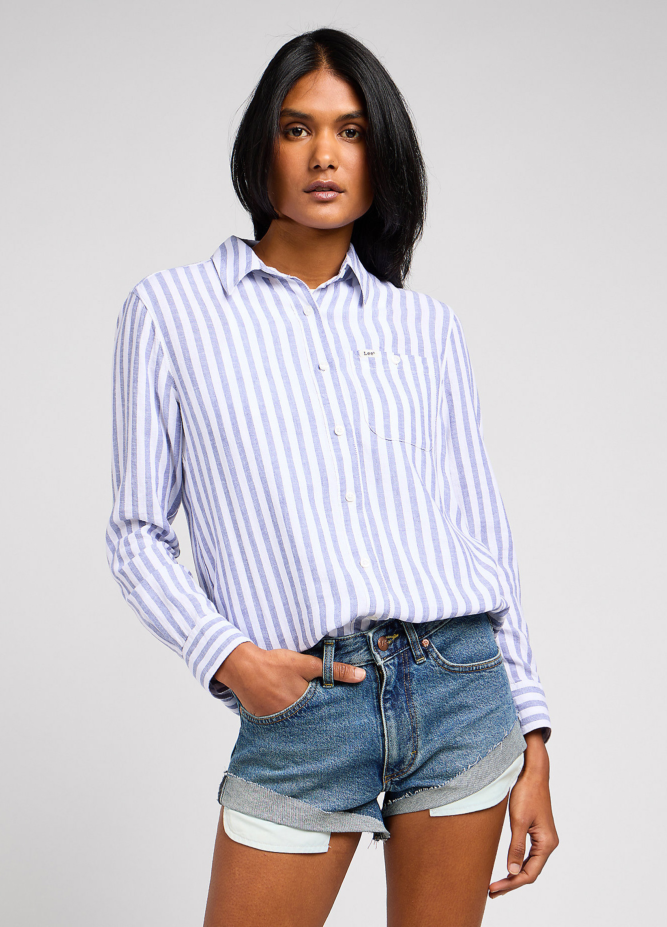 Lee® All Purpose Shirt - Off White Stripe