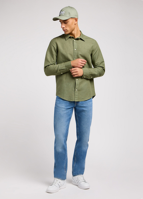 Lee Patch Shirt Olive Grove - 112350072