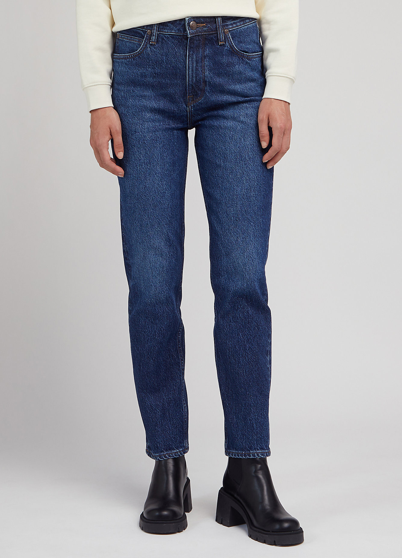 Damskie Spodnie Dinsowe Lee Carol Dark Humor - 112346311