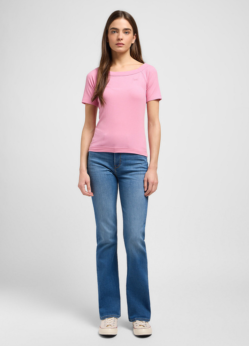 Damskie Spodnie Dzinsowe Lee Breese Boot In The Shade - 112353194